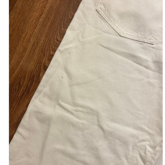 NWT Madewell Low-Slung Baggy Crop In Pure White Size 31 - Picture 11 of 12